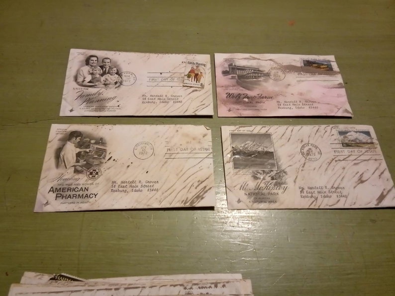 First Day Covers Post Office Postage Stamps Vintage Etsy