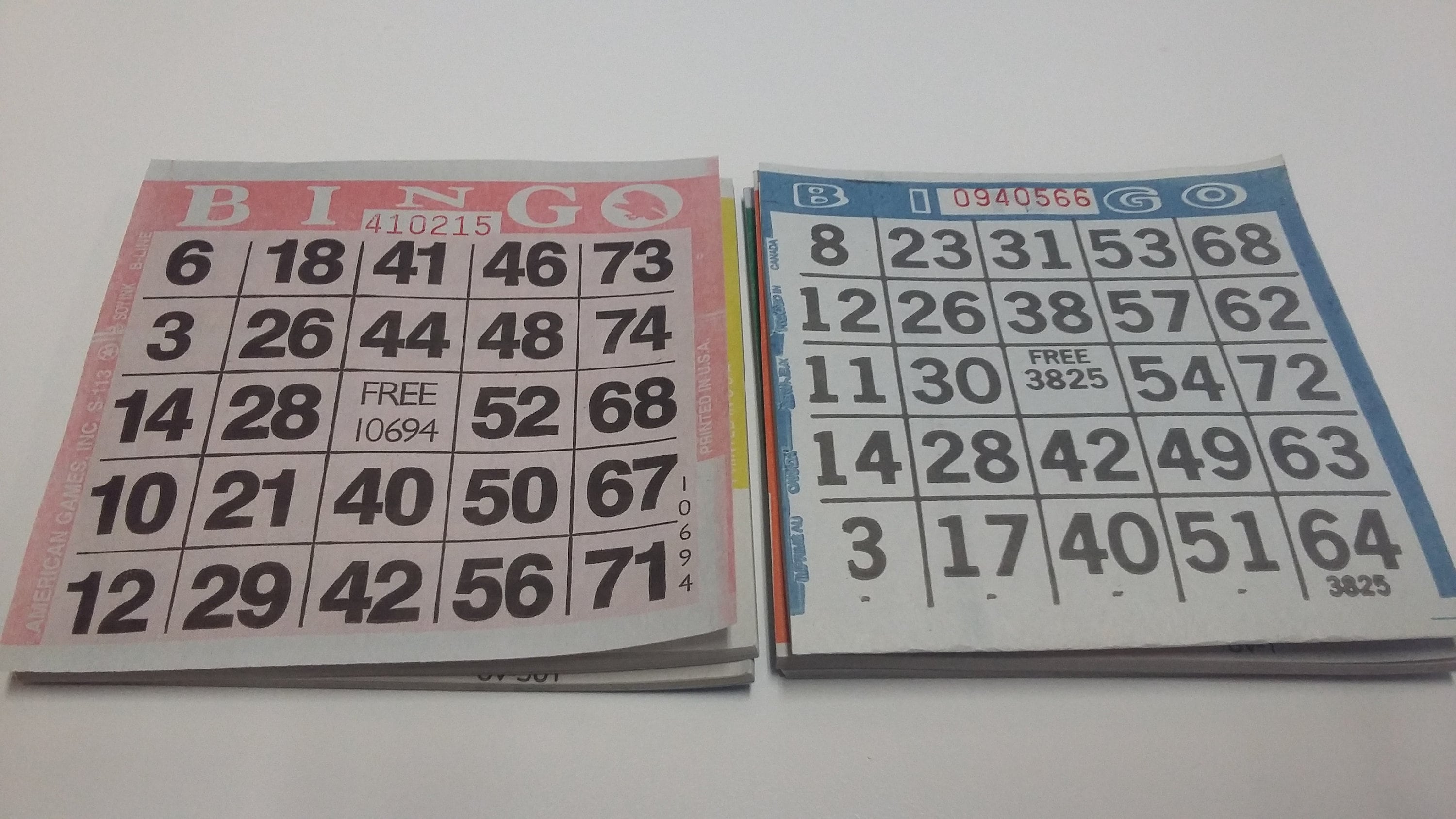 Bingo Card Packs Multi Colors Ephemera Supplies Junk Etsy