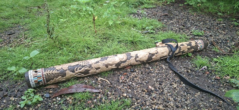 Custom Flute Instruments Leaves Carved Native American Style Flute in G 432hertz - Etsy