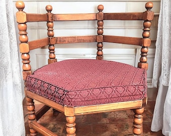 1960's Hexagonal French Country Style Chair