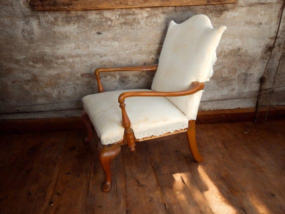 1920's Maple Queen Anne Armchair Partial Project