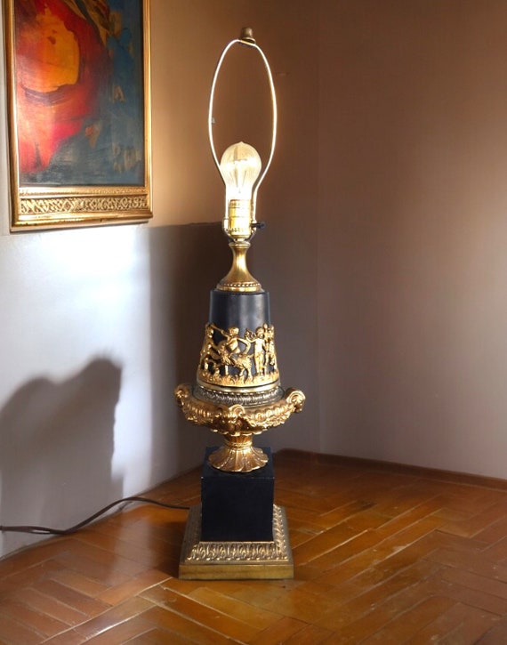 c. 1955 Hollywood Regency Steel Table Lamp
