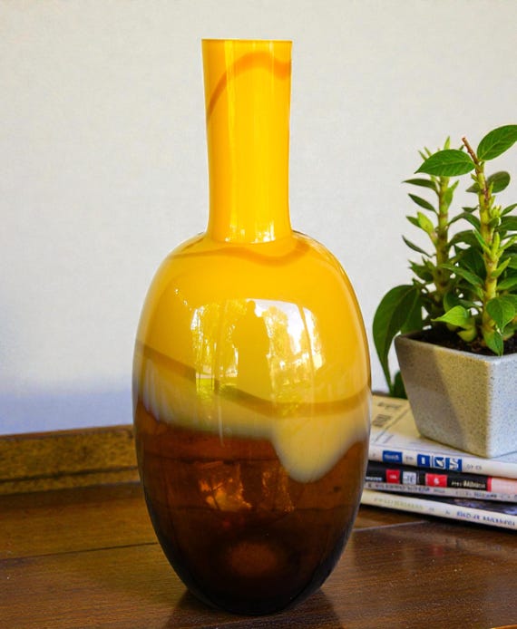 17.5" Mid 20th Century Blown Glass Vase