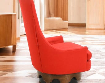 Late 1960's MCM Rowe Furniture Adrian Pearsall 'Strictly Spanish' Swivel Chair