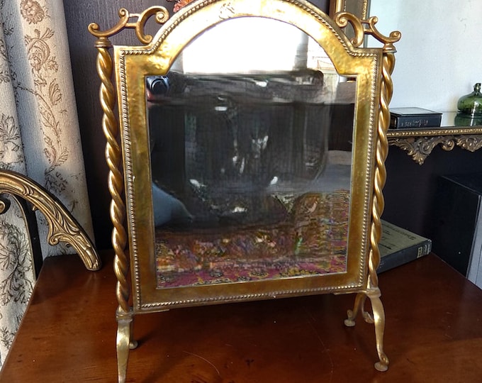 Early 20th Century 28" Baroque Vanity Mirror Floor or Table Top