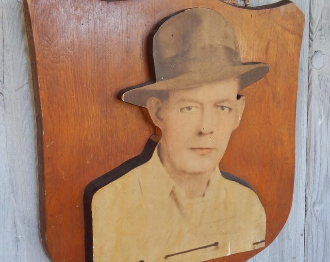 Early 20th Century Antique Memorial 3D Wall Plaque