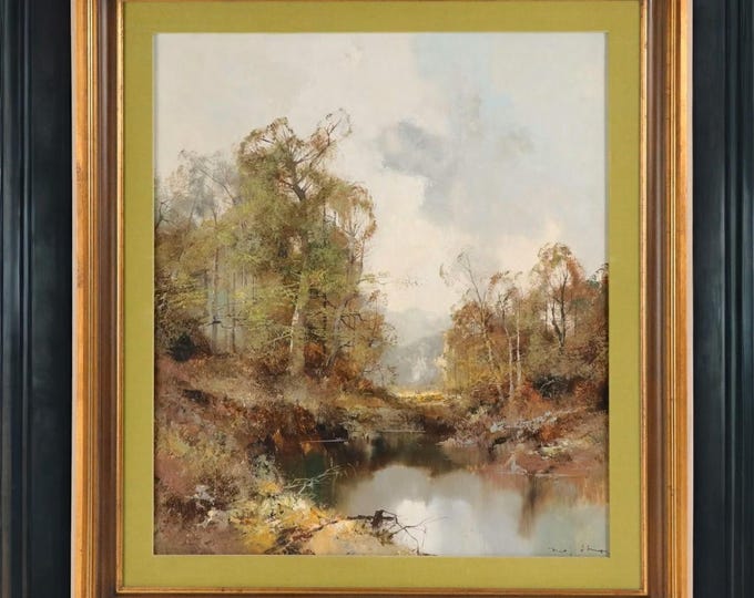 ENORMOUS Mid 20th Century Ingfried Paul Henze Oil on Canvas