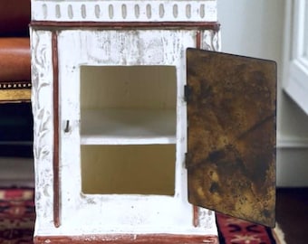 19th Century French Enameled & Hand Painted Terra Cotta Humidor