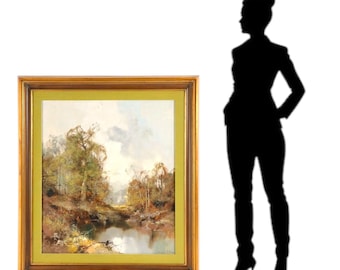 Mid 20th Century Ingfried Paul Henze Oil on Canvas