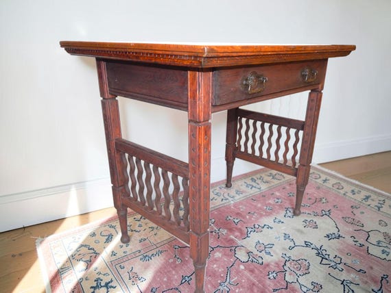 Mid 19th Century English Oak Arts & Crafts Table