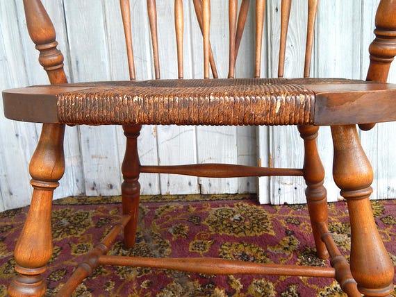 PAIR C. 1910 Antique Karpen Co. Maple Windsor Chairs Etsy