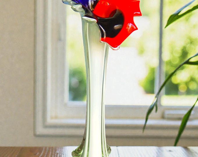 Vintage Murano Cristalleria Jack in the Pulpit Vase