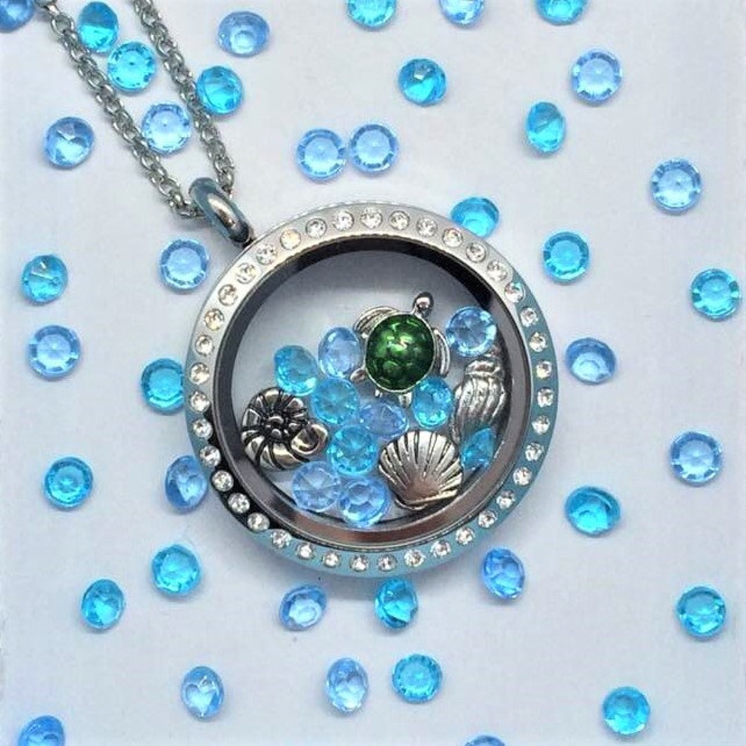 Sea Turtle Locket-creatively Crafted Floating Lockets-the - Etsy