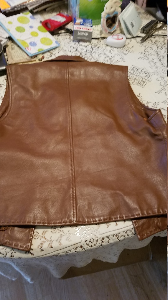 Pretty Saguaro leather vest