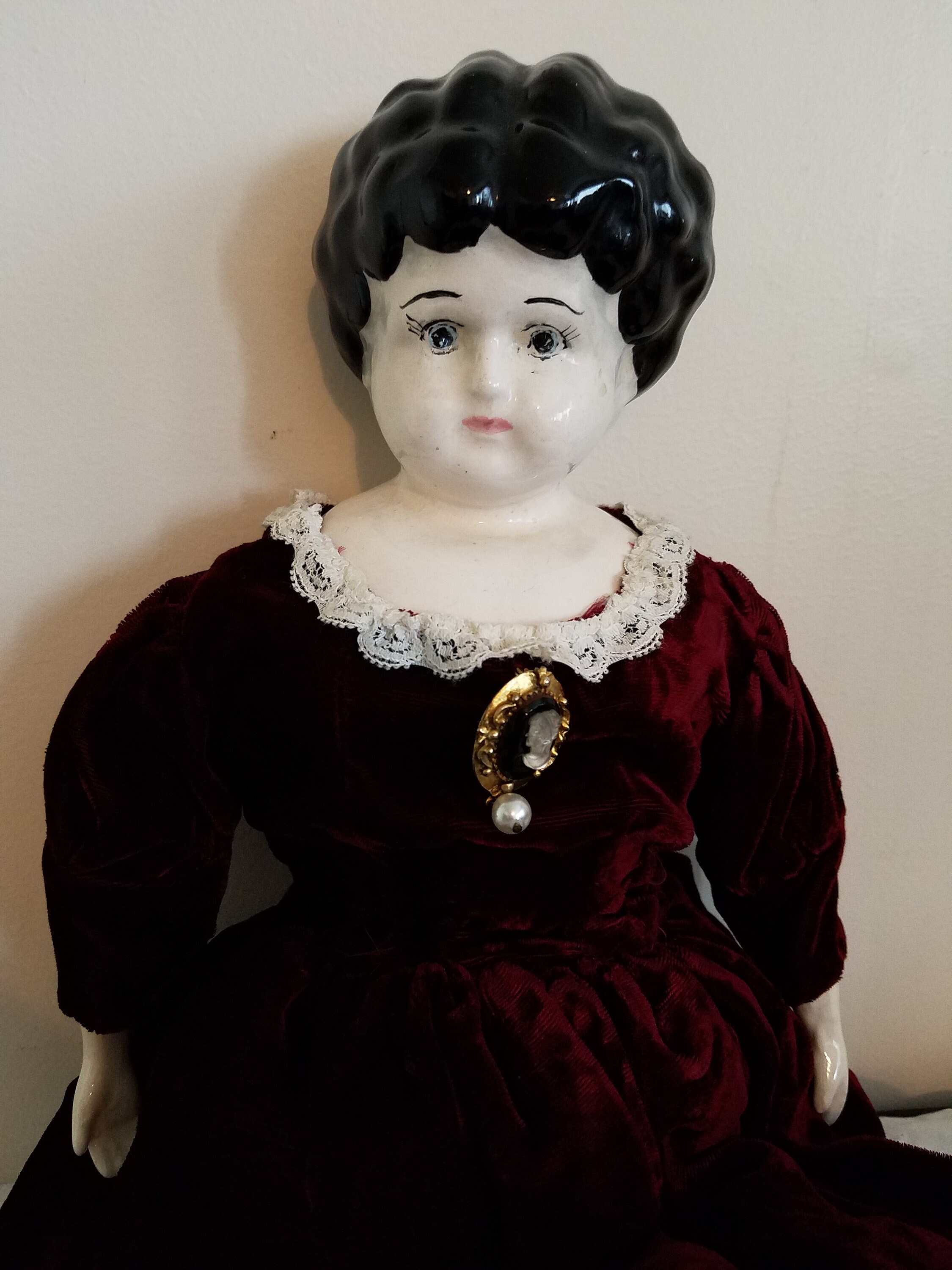 Dolly Madison porcelain doll Etsy