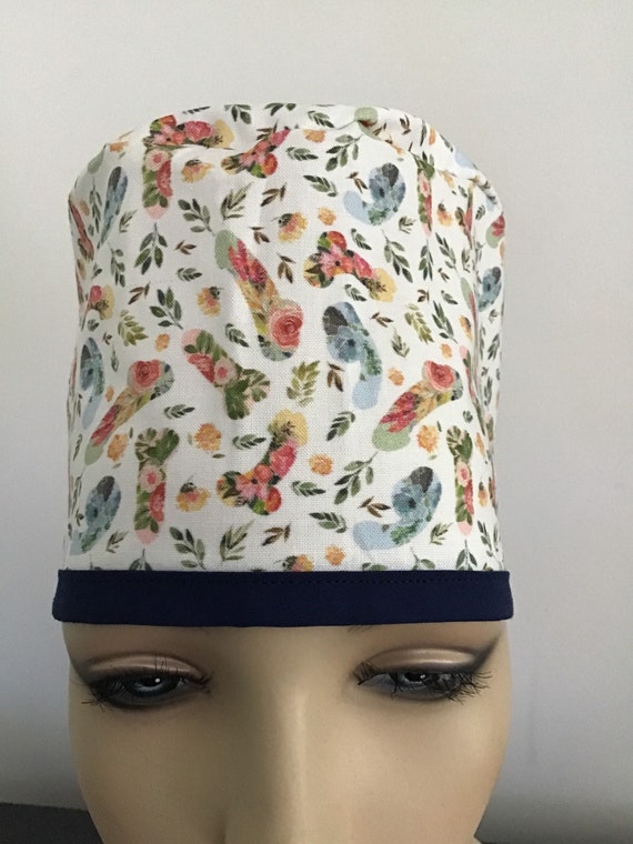 UNISEX SCRUB CAP Featuring Floral Penis, Subtle & Delightful, Make a  Statement, Exclusive Design, Back Ties for Adjusting Fit -  Canada