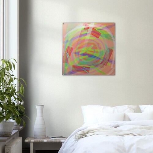 Original Digital shops Mixed Media Art Painting Art by MojoRisingArt Acrylic Print Square