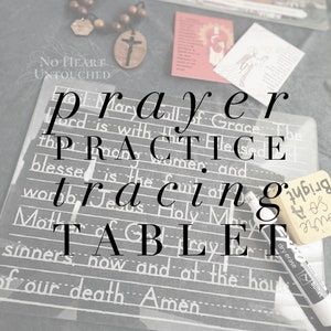 Prayer Practice Tracing Tablet | Handwriting Practice | Prayer Practice | Homeschool | Catholic | Classroom Tools