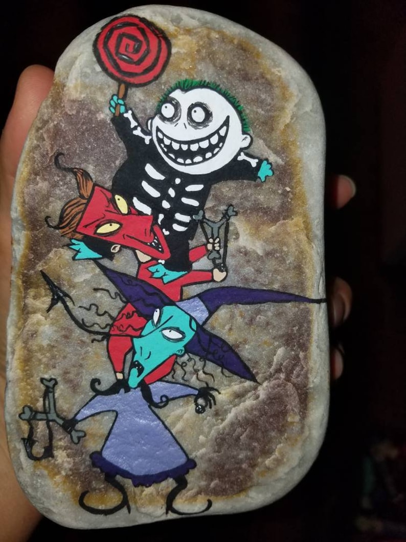 Hand painted custom rocks paperweight rock garden you pick!