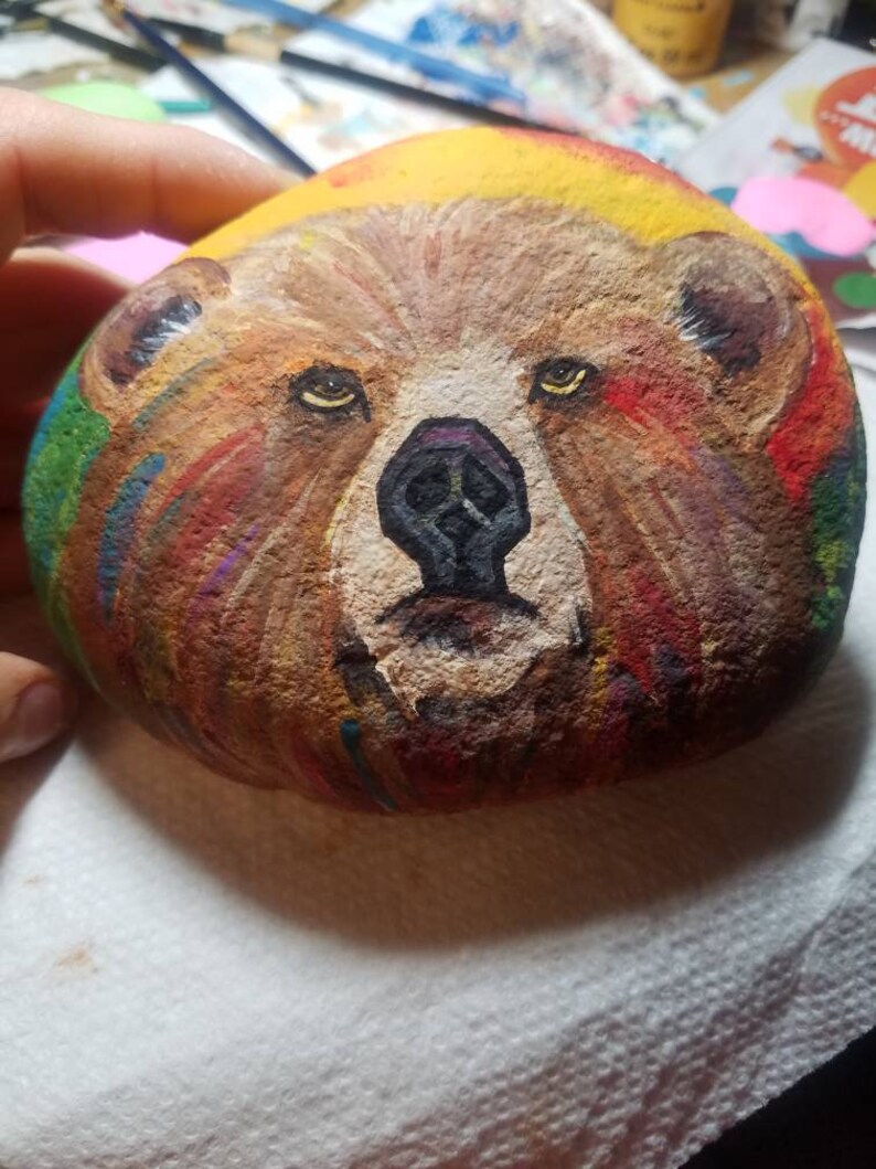 Hand painted custom rocks paperweight rock garden you pick!