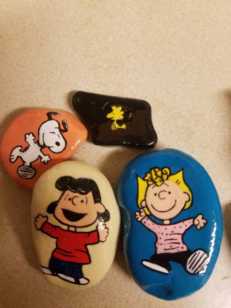 Hand painted custom rocks paperweight rock garden you pick!
