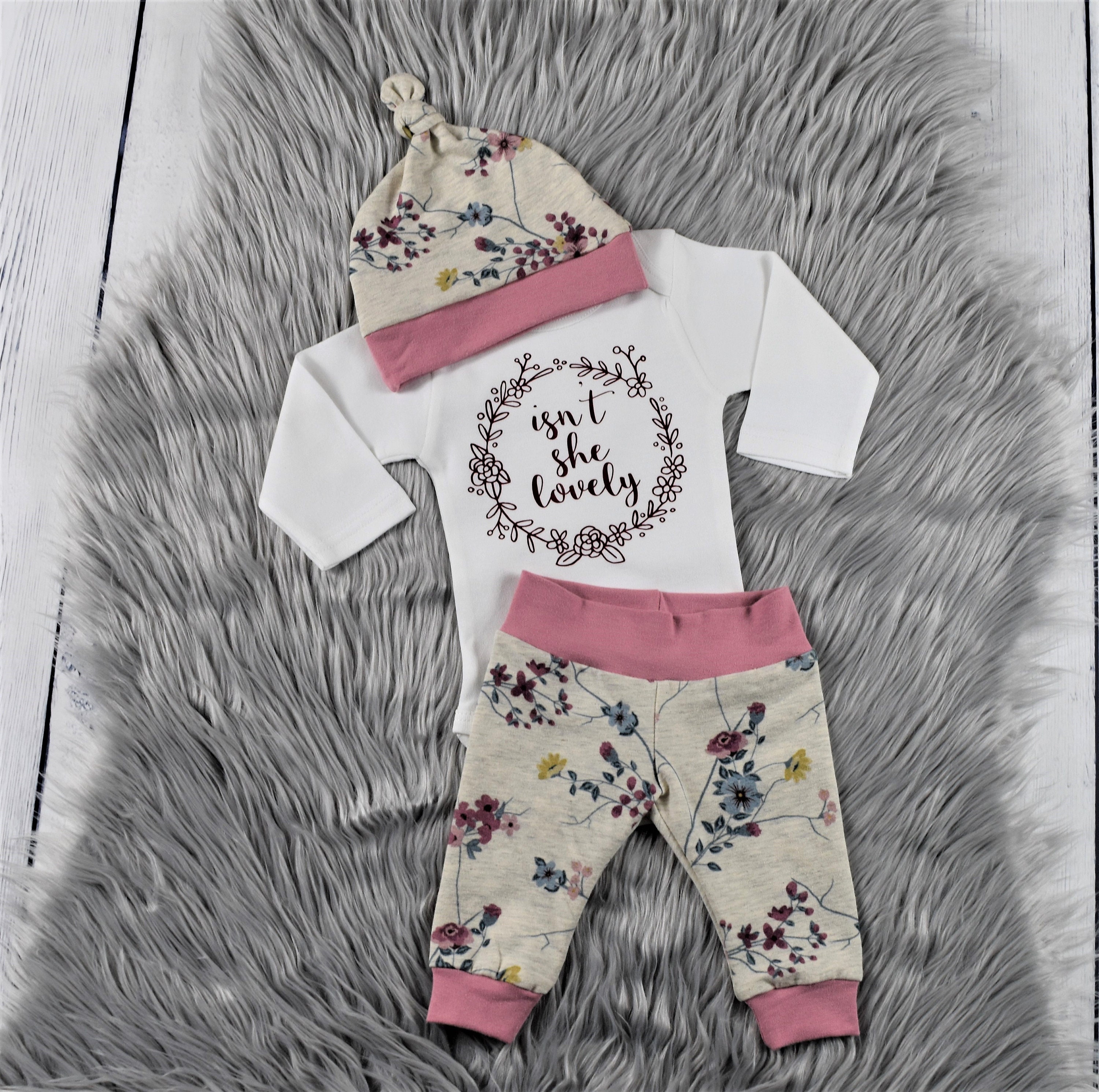 floral baby outfit newborn