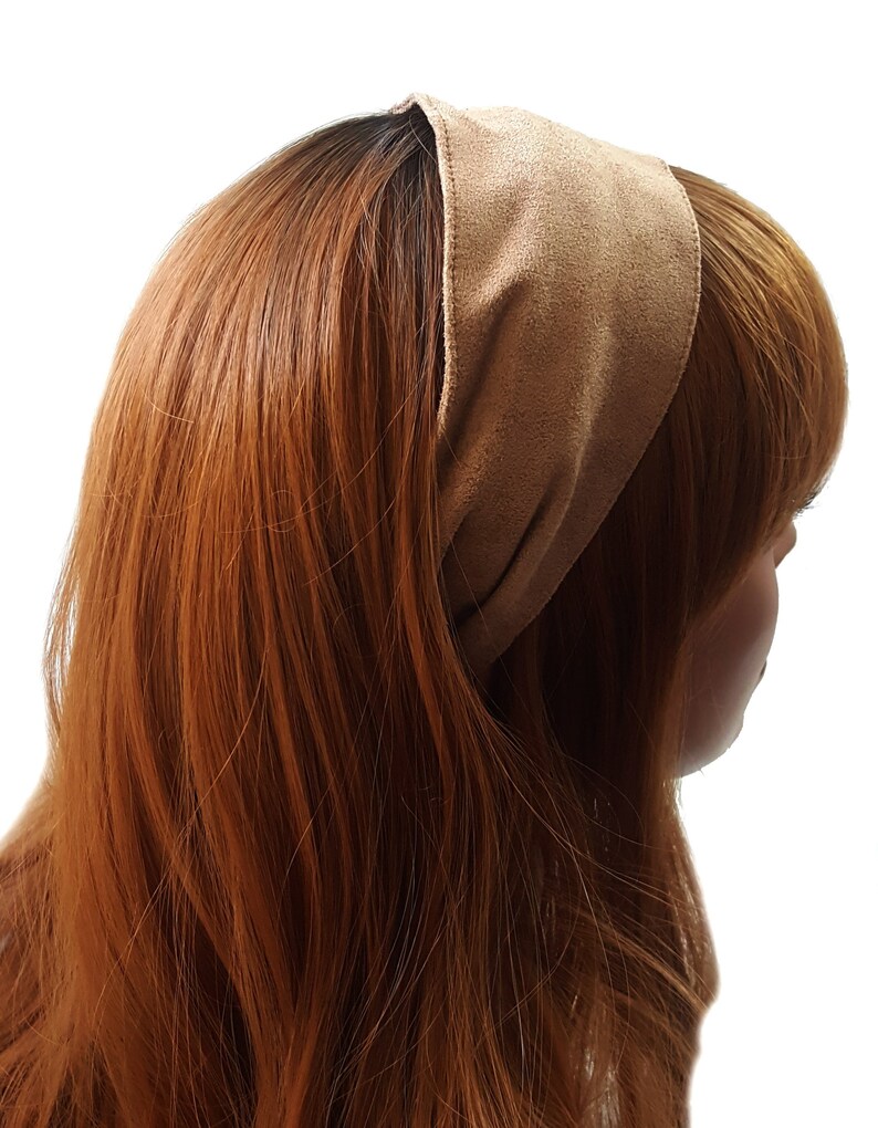 Faux Suede Wide Fabric Comfortable Headband For Thin Hair For Etsy