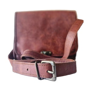Leather Crossbody sling bag for woman image 2