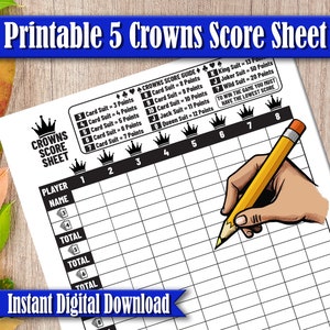 Five Crowns Card Game Score Sheet - Il 300x300.6190759488 J2lc 