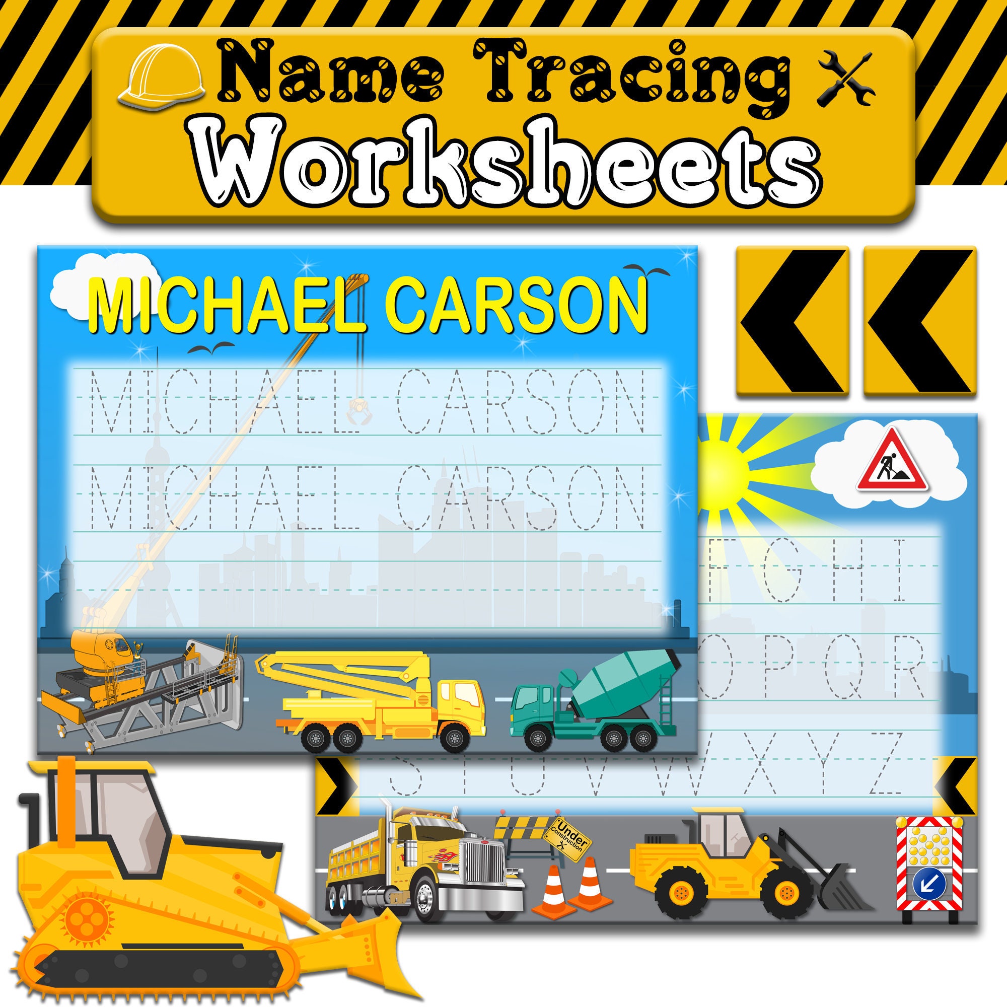 Name Tracing Worksheets & Handwriting Practicepreschool - Etsy