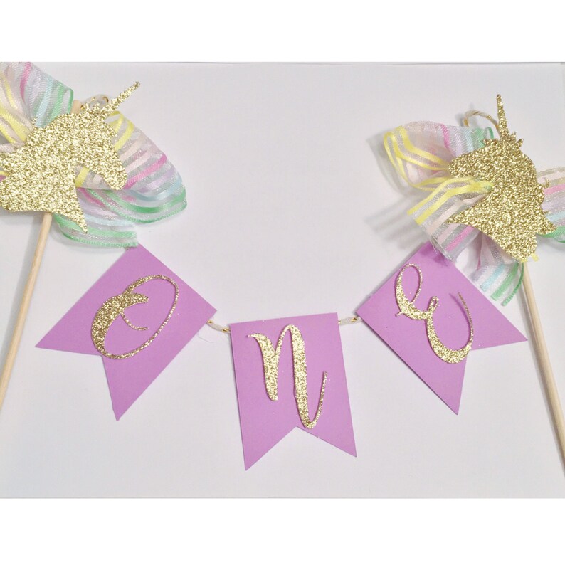 unicorn cake topper rainbow cake topper unicorn party etsy