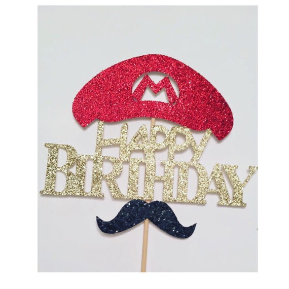 Mario Birthday Decorations Mario Bros Birthday Mario Cake Etsy