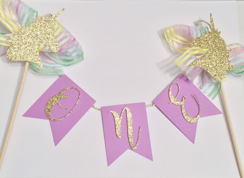 unicorn cake topper rainbow cake topper unicorn party