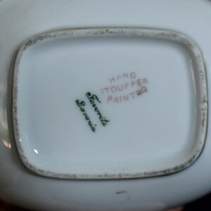 Favorite Bavaria Stouffer Studios Hand Painted Violet Design Cream and ...