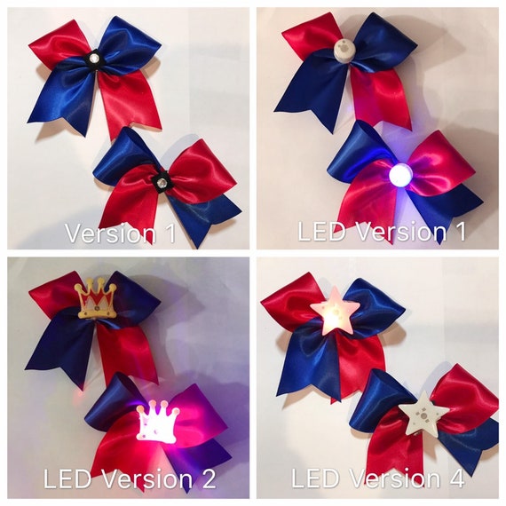 LED Handmand Harley Hair Bows for Children and Teenagers LED | Etsy