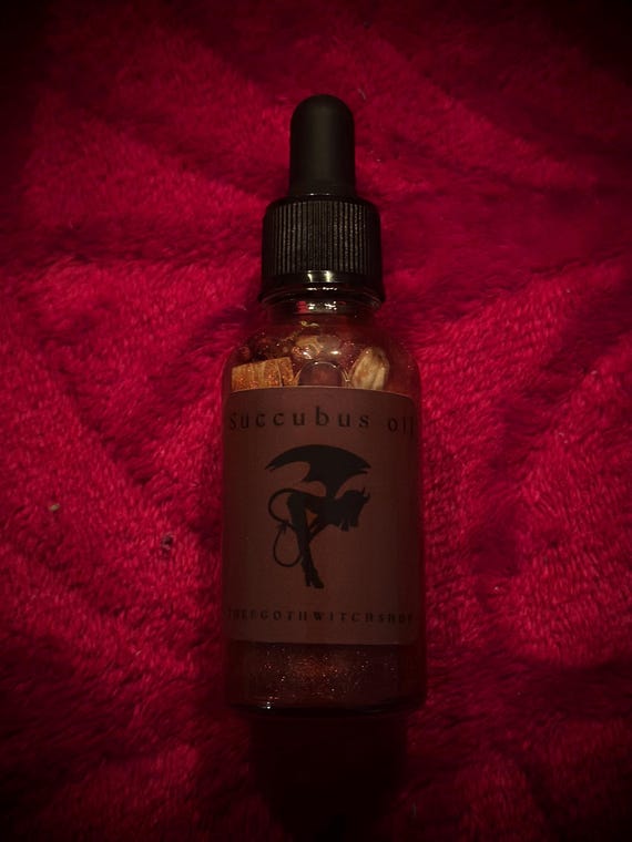 Succubus Spell Oil: Enchanted for Seduction, Domination , Allure, and Beauty (1 oz)