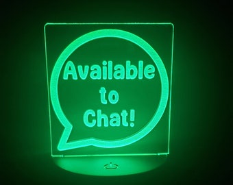 Available to Chat LED Desk Light, Office Night Light