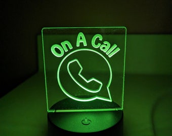 On A Call Remote Controlled LED Light, Night Light, Office Light, Desk Lamp, Zoom, Hangouts, Skype