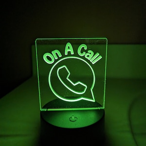 On A Call Remote Controlled LED Light, Night Light, Office Light, Desk Lamp, Zoom, Hangouts, Skype