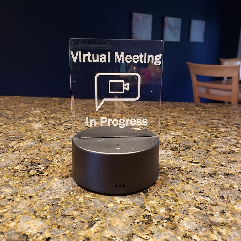 Virtual Meeting in Progress Remote Controlled LED Light, Night Light ...