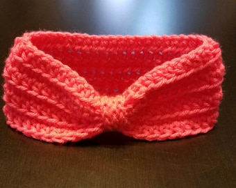 Baby Headband/Baby Earwarmer/Pink Headband/Pink Earwarmer/Crochet Headband/Crochet Earwarmer/Handmade Headband/Hair Accessories