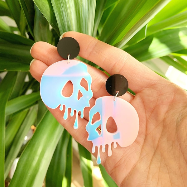 Pastel Goth Earrings Etsy