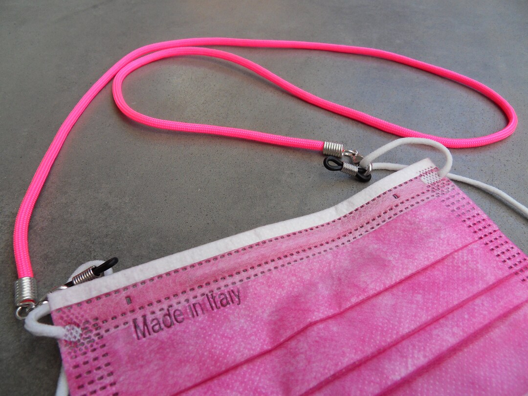 Eyewear Chain Eyewear Band Mask Band Paracord NEON PINK Etsy UK