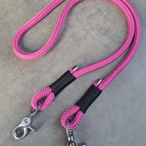 Taschengurt in PINK, PPM Seil mit Scherenkarabiner, 1,10m lang