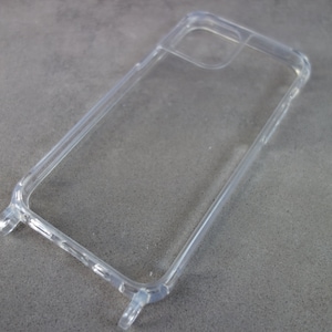 Coque iPhone avec œillets fixes pour chaîne de téléphone mobile, coque interchangeable, coque de téléphone portable, étui de téléphone portable