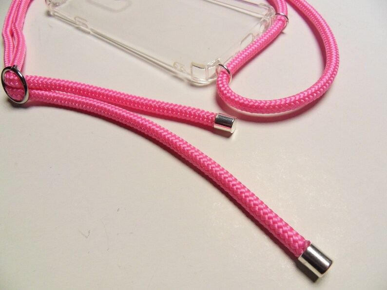 Samsung Huawei . Mobile phone chain PINK phone band Silicon Case for iPhone PHONE Necklace