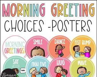 Morning Greeting for Students, Morning Greeting Choice, Printable, Tropical Vibes Classroom Decor