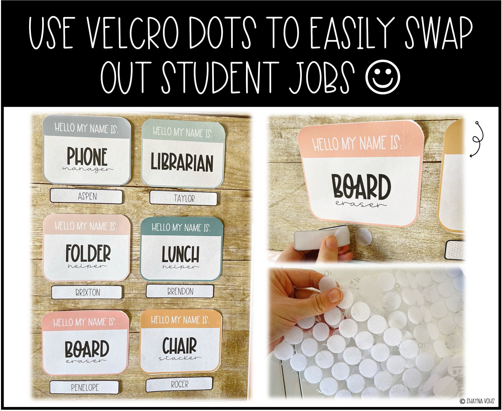 Calm Colors Classroom Jobs Chart Editable Etsy