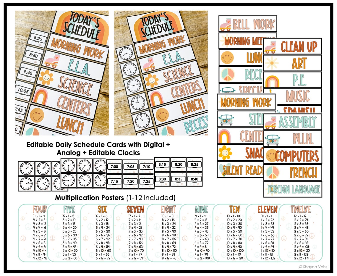 Hadley Designs Math Posters For Elementary Classroom - Multiplication ...