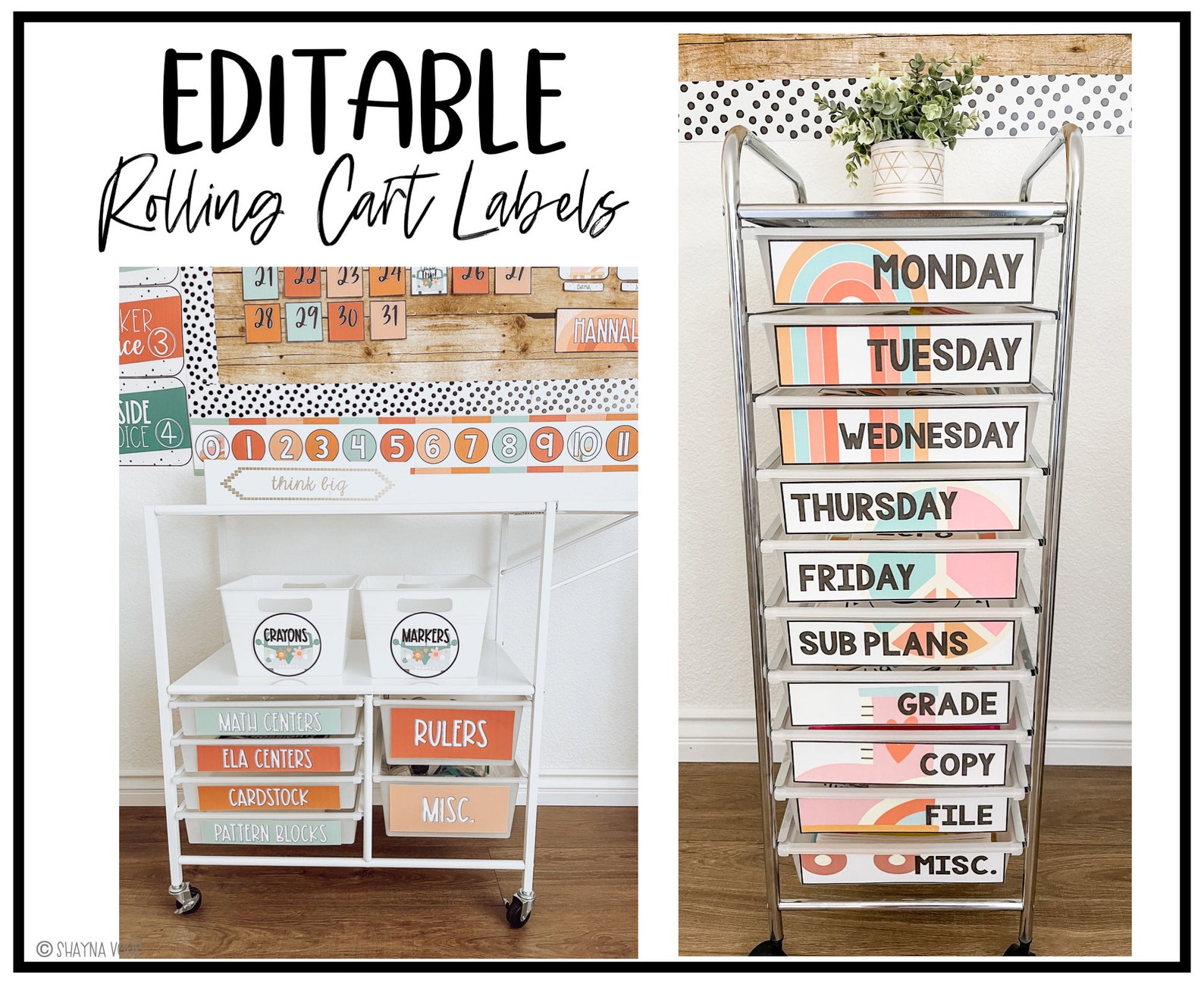 Retro Classroom Decor Bundle Retro Classroom Theme Groovy Etsy